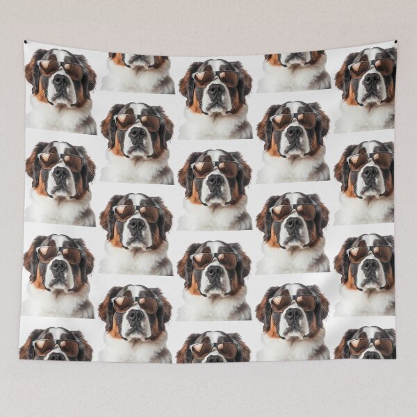 Item preview, Funny Cool Saint Bernard Dog Wearing Sunglasses designed and sold by war-aooldridge.