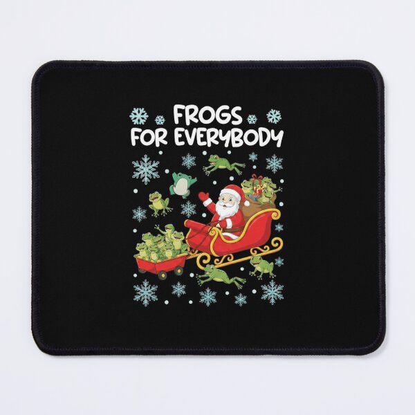 Item preview, Frogs for Everybody Funny Santa Sleigh Christmas Design designed and sold by MiALopezArt.