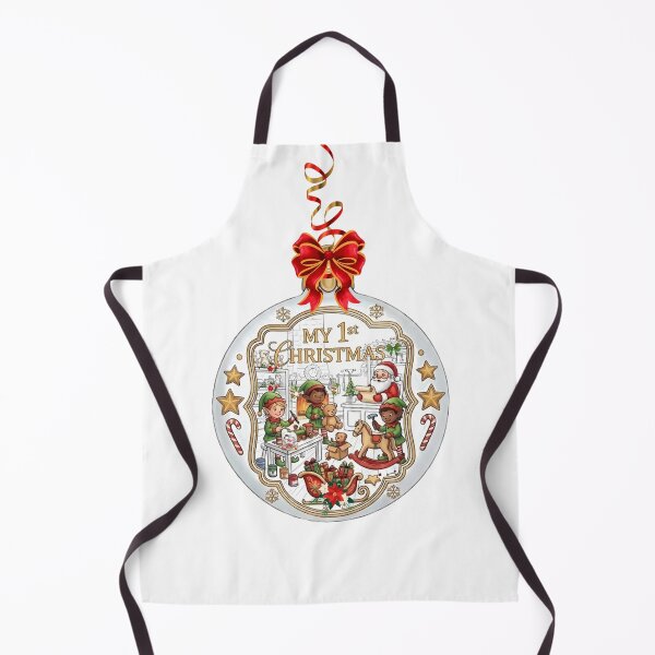 Item preview, My first Christmas at Santa and elves' Christmas ornament workshop designed and sold by VibranPalette.