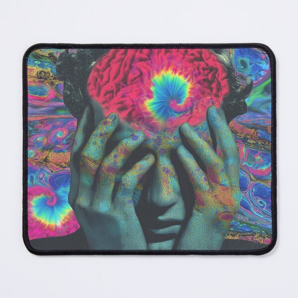 Item preview, Vortex Rainbow Brain Spiral Psychedelic Art designed and sold by MongLongStudio.