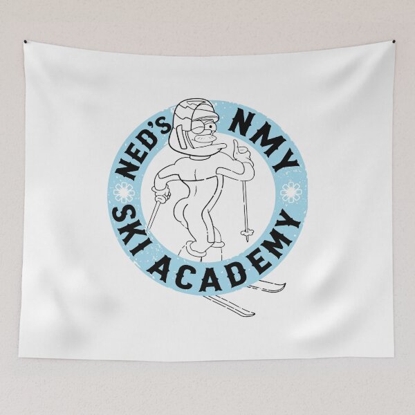 Item preview, Ned Flanders Ski Academy Funny Vintage Cartoon designed and sold by Jayceansensd.