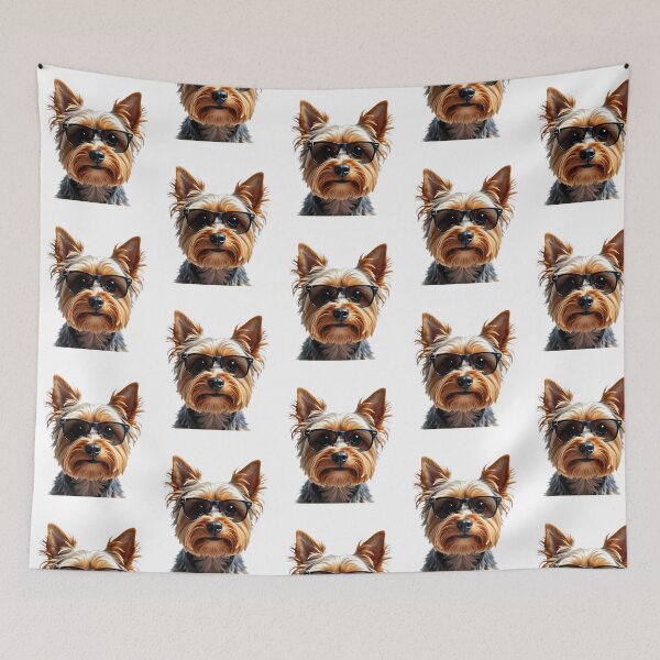 Item preview, Funny Cool Yorkshire Terrier Wearing Sunglasses designed and sold by war-aooldridge.