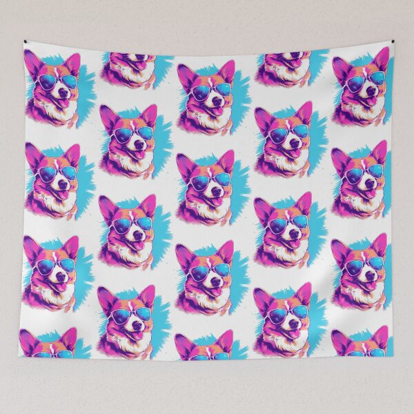 Item preview, Funny Corgi With Sunglasses And Tongue Out - Cool Dog Art designed and sold by war-aooldridge.