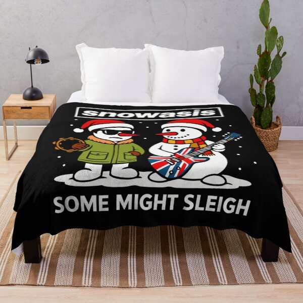 Item preview, Oasis Snowasis Some Might Sleigh Parody Christmas Jumper For Music Fans designed and sold by TLNMonster.