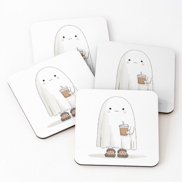 Item preview, Iced Coffee Ghost – Minimal Cute Aesthetic designed and sold by Alphakenon.