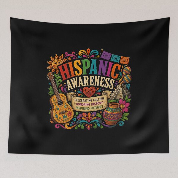 Item preview, Hispanic Awareness Culture History Futures Graphic designed and sold by Carolineermann.