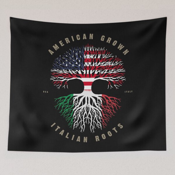 Item preview, American Grown Italian Roots Italy Flag Tee Comfort Colors  designed and sold by MarjorieJara.