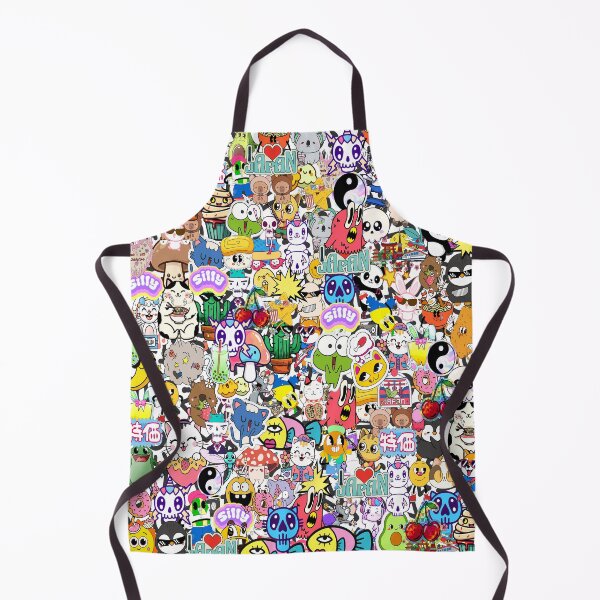 Item preview, Kawaii Harajuku Pop Art Stickerbomb Collage designed and sold by Side By Side Studio.