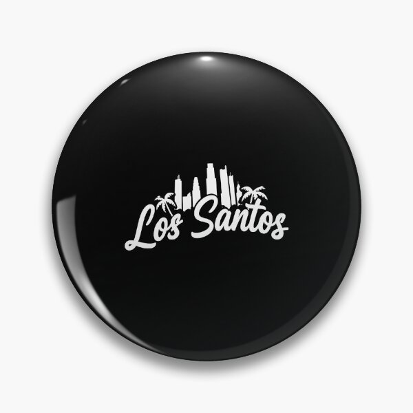 Item preview, Los Santos Skyline Palm Trees Script Typography designed and sold by Carolineermann.