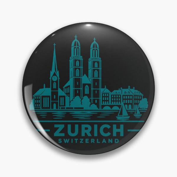 Item preview, Póster con el horizonte de Zúrich, Suiza (Arte lineal) designed and sold by CMYKStudio.