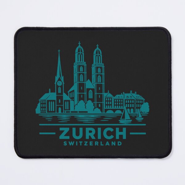 Item preview, Zurich Switzerland Line Art Skyline Poster designed and sold by CMYKStudio.