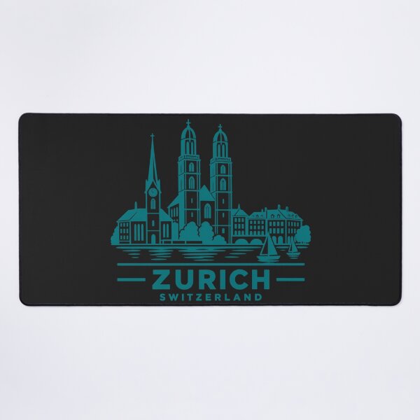 Item preview, Zurich Switzerland Line Art Skyline Poster designed and sold by CMYKStudio.