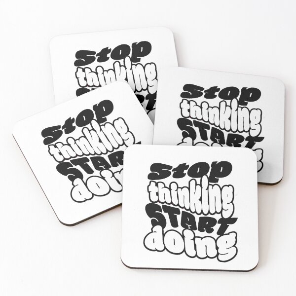 Item preview, Stop Thinking Start Doing  Bold Motivational Typography designed and sold by hal-omaggard.