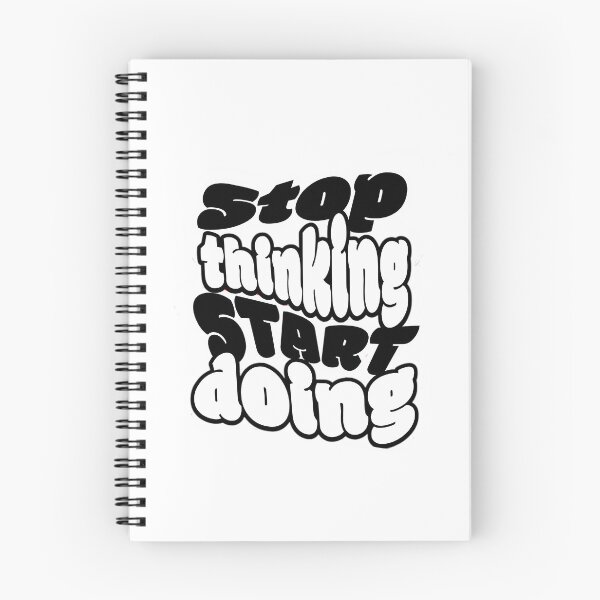 Item preview, Stop Thinking Start Doing  Bold Motivational Typography designed and sold by hal-omaggard.