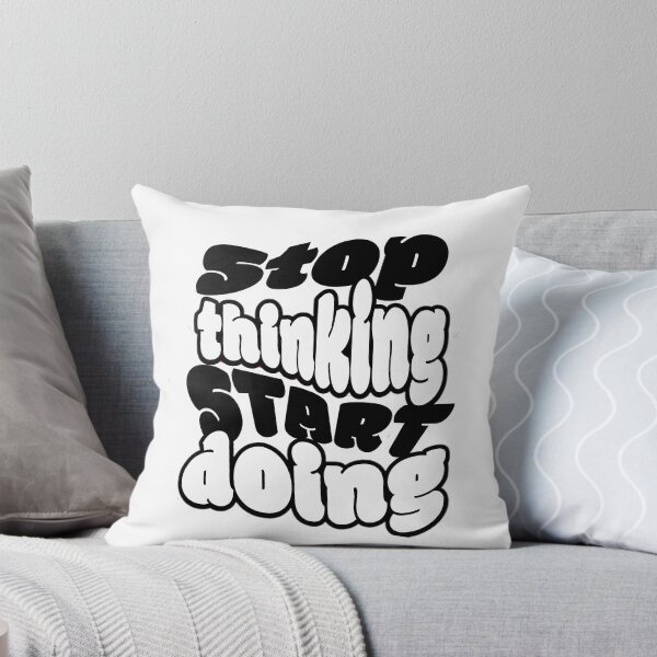 Item preview, Stop Thinking Start Doing  Bold Motivational Typography designed and sold by hal-omaggard.