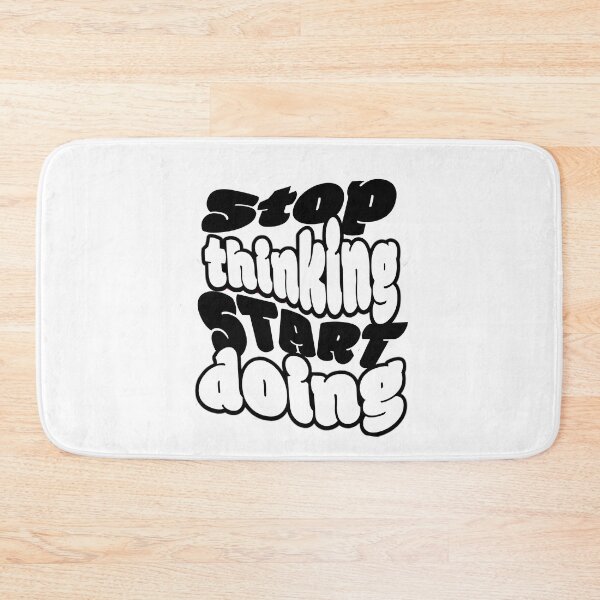 Item preview, Stop Thinking Start Doing  Bold Motivational Typography designed and sold by hal-omaggard.