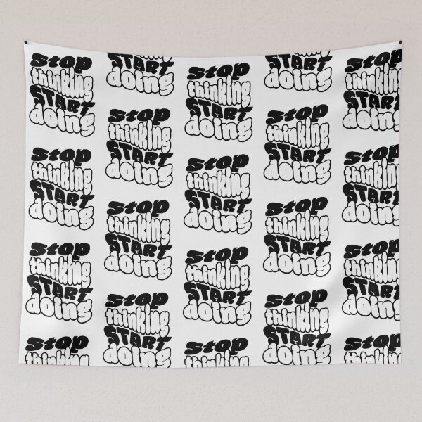 Item preview, Stop Thinking Start Doing  Bold Motivational Typography designed and sold by hal-omaggard.
