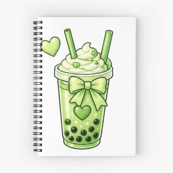 Item preview, Cute Matcha Boba Tea with Elegant Bow – Kawaii Green Tea  designed and sold by Kiralemon.