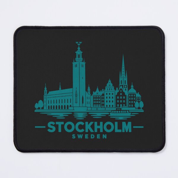 Item preview, Stockholm Sweden Line Art Skyline Poster designed and sold by CMYKStudio.