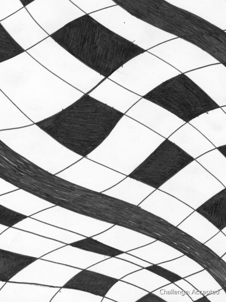 Thumbnail 4 of 4, iPhone Case, Checkered Wave designed and sold by GenuineThreads.