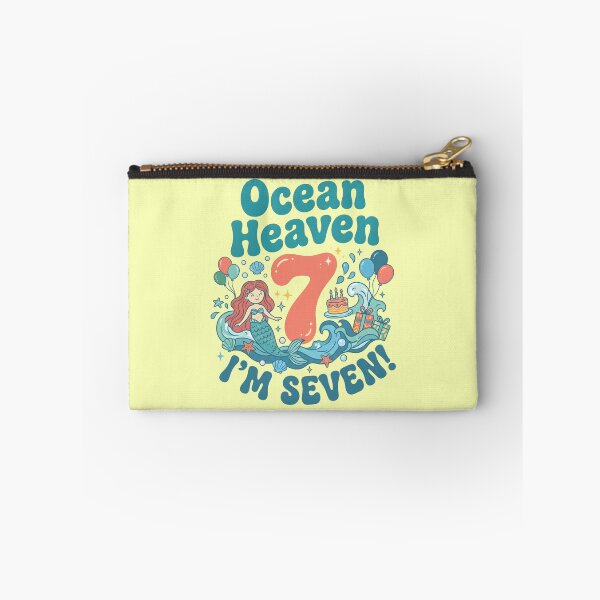 Item preview, Ocean Heaven, I’m Seven! 7th Birthday – Cute Mermaid Ocean Design designed and sold by Sea Gem.