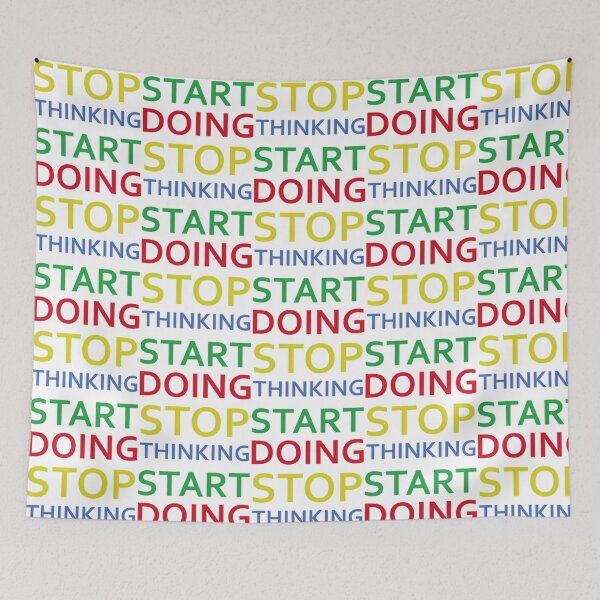 Item preview, Stop Thinking Start Doing designed and sold by hal-omaggard.
