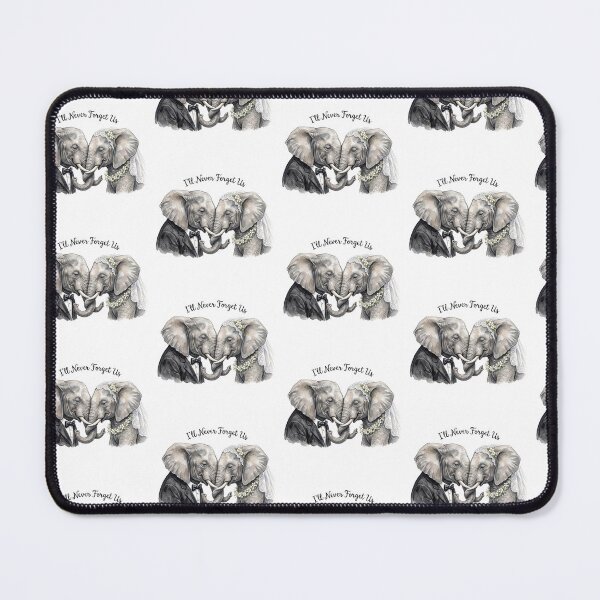 Item preview, Elephant Wedding Portrait Kiss designed and sold by Tiffany Roy.