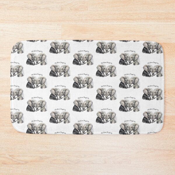 Item preview, Elephant Wedding Portrait Kiss designed and sold by Tiffany Roy.