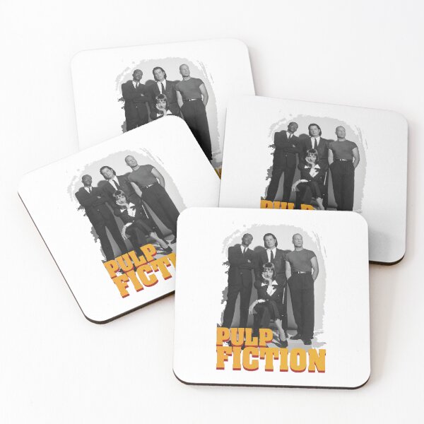 Item preview, Four Figures Grayscale Pulp Style Movie Poster designed and sold by Paddelicilios.
