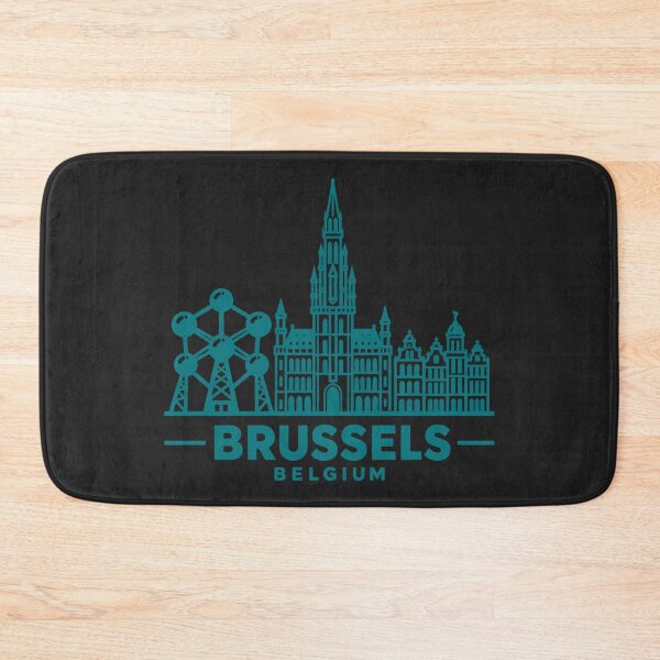 Item preview, Brussels Belgium Line Art Skyline Poster designed and sold by CMYKStudio.