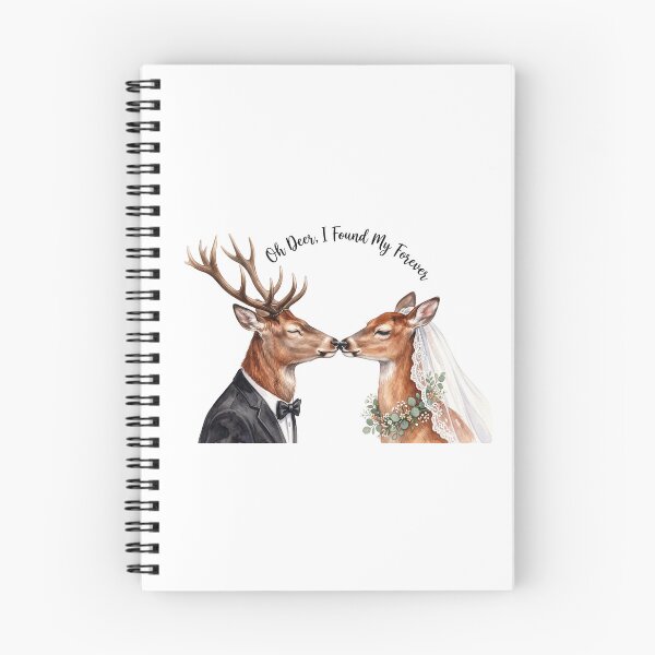 Item preview, Deer Wedding Portrait Nuzzle designed and sold by Tiffany Roy.
