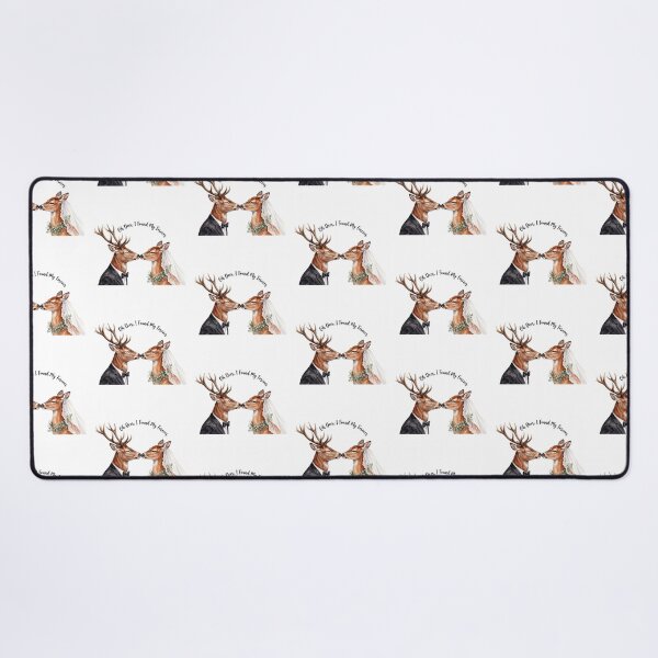 Item preview, Deer Wedding Portrait Nuzzle designed and sold by Tiffany Roy.