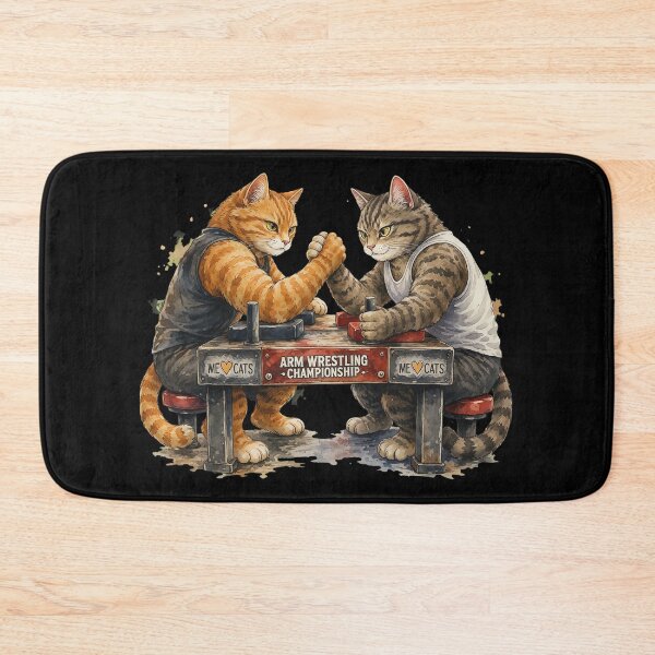 Item preview, Funny Cats Arm Wrestling Championship Art designed and sold by SADIERMANN.