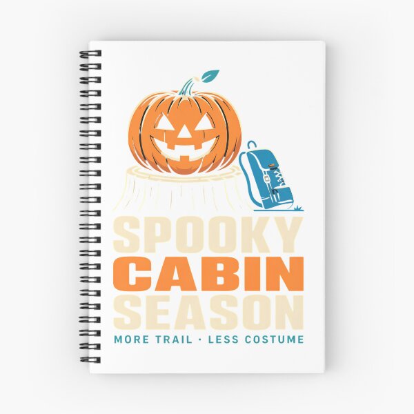 Item preview, Spooky Cabin Season Halloween Camping Pumpkin Tee designed and sold by HUTEND.