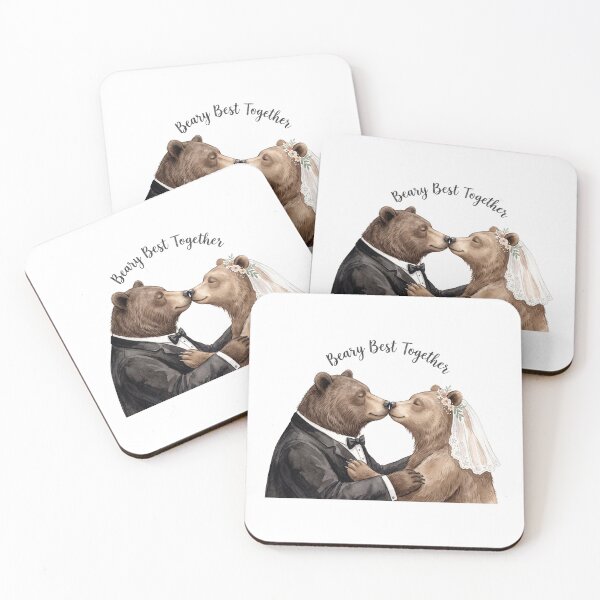Item preview, Bear Couple Wedding Embrace designed and sold by Tiffany Roy.