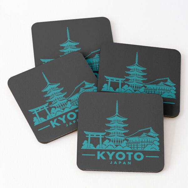 Item preview, Kyoto Japan Line Art Skyline Poster designed and sold by CMYKStudio.