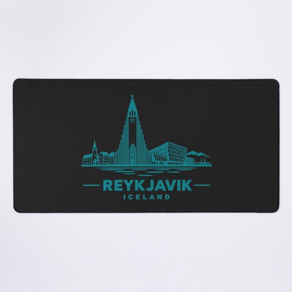 Item preview, Reykjavik Iceland Line Art Skyline Poster designed and sold by CMYKStudio.