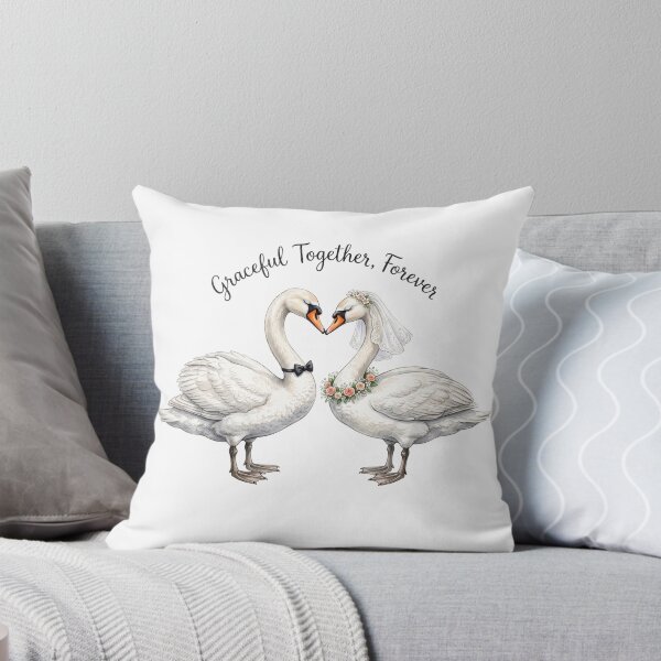 Item preview, Swan Couple Wedding Heart designed and sold by Tiffany Roy.
