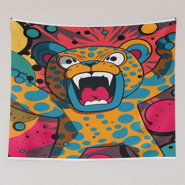Item preview, Cartoon Lion with Claws Out designed and sold by Alphakenon.