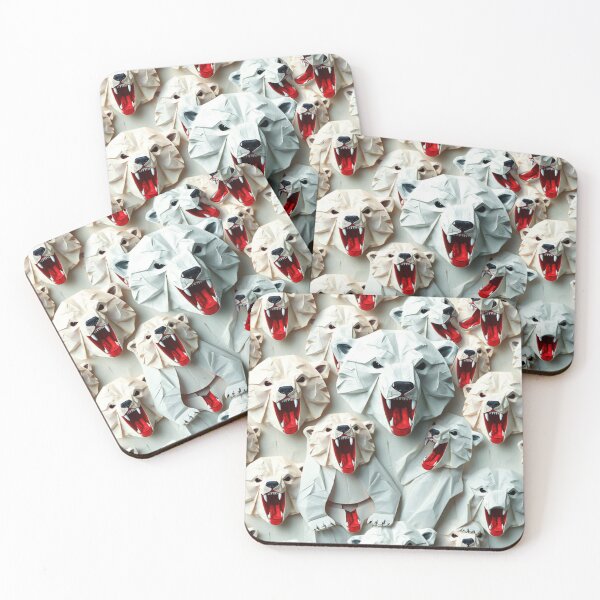 Item preview, Paper Roaring Polar Bear Pattern designed and sold by pUNKnown.