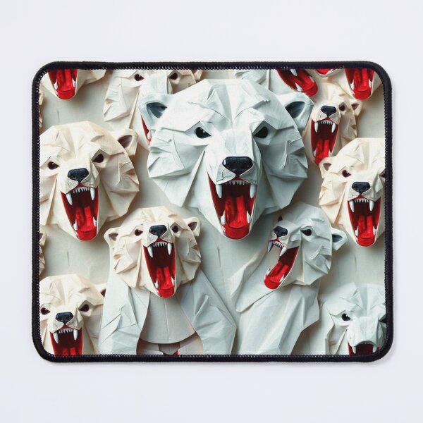 Item preview, Paper Roaring Polar Bear Pattern designed and sold by pUNKnown.