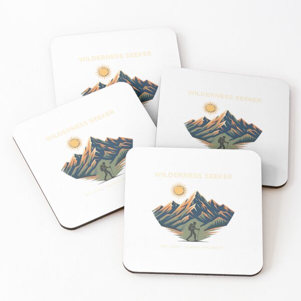 Item preview, Wilderness Seeker Adventure Awaits Hiking Mountain Tee designed and sold by HUTEND.