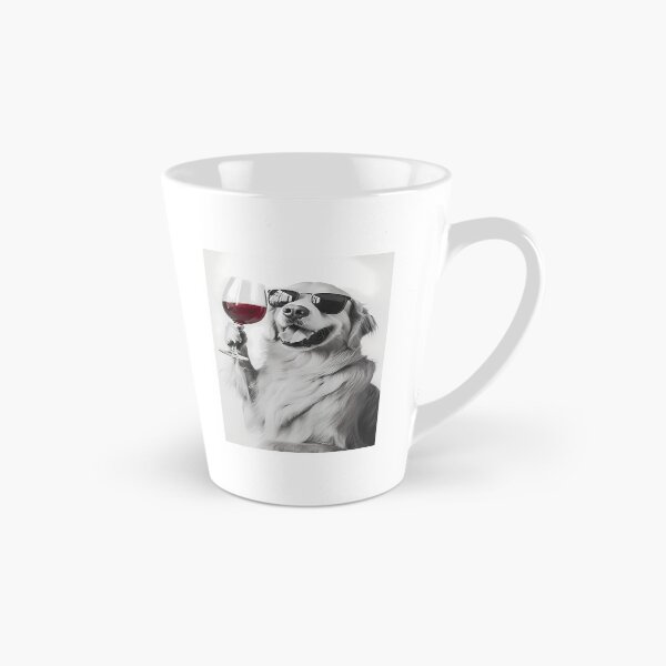 Item preview, Golden Retriever Dog Drinking Red Wine  Wearing Sunglasses designed and sold by war-aooldridge.