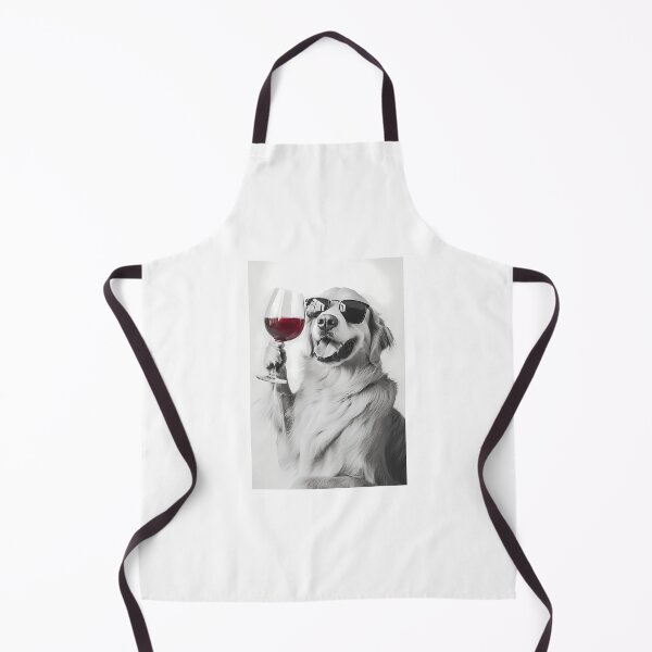 Item preview, Golden Retriever Dog Drinking Red Wine Wearing Sunglasses designed and sold by war-aooldridge.