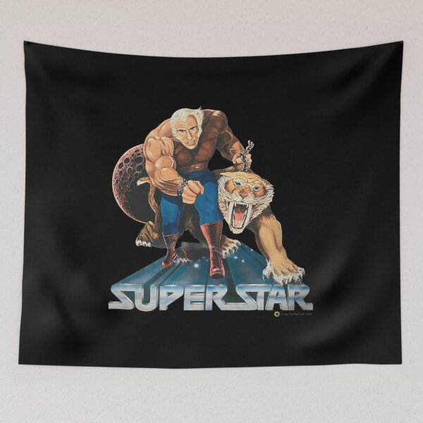 Item preview, Super Star Man and Saber-Tooth Tiger Retro Art designed and sold by SADIERMANN.