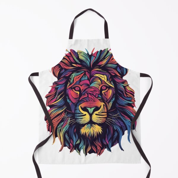 Item preview, Neon Lion - Vibrant Colored King of the Jungle designed and sold by Alphakenon.