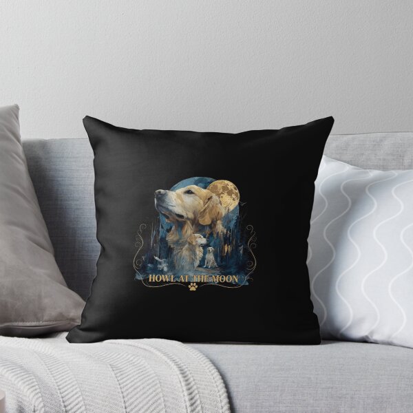 Item preview, Majestic Golden Retriever Moon Forest Art Dog designed and sold by Kaliundt.