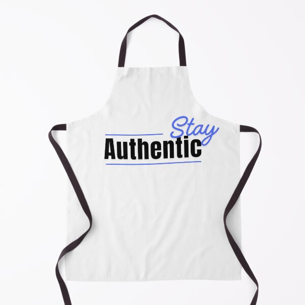 Item preview, Stay Authentic – Minimal Blue Script Typography on Black designed and sold by SeyramGraphix.