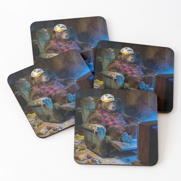 Item preview, Sloppy Bear Spends His Winter Watching Television designed and sold by Tridentulus.