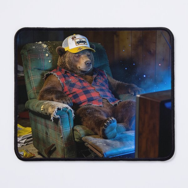 Item preview, Sloppy Bear Spends His Winter Watching Television designed and sold by Tridentulus.